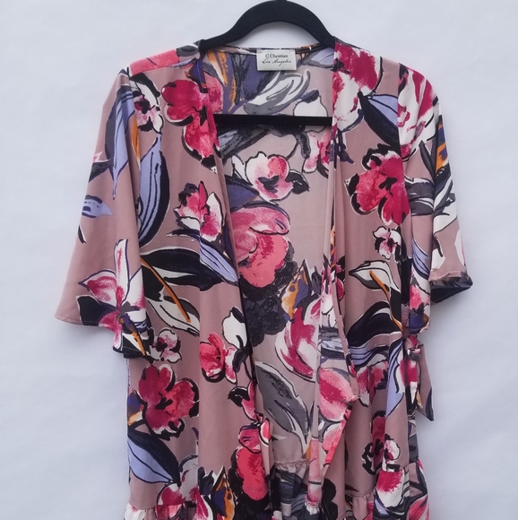 C Christian | Los Angeles| Floral Print Duster - Picture 3 of 4